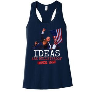 Ideas Are Bulletproof Trump 2024 Women's Racerback Tank