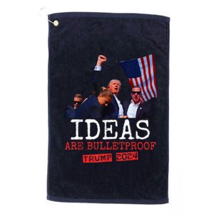 Ideas Are Bulletproof Trump 2024 Platinum Collection Golf Towel