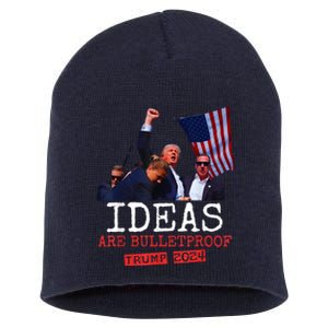 Ideas Are Bulletproof Trump 2024 Short Acrylic Beanie