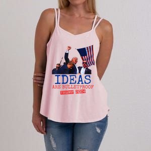 Ideas Are Bulletproof Trump 2024 Women's Strappy Tank