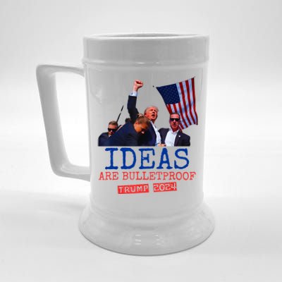 Ideas Are Bulletproof Trump 2024 Beer Stein