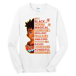 I Am Black History Month Boy African American Tall Long Sleeve T-Shirt