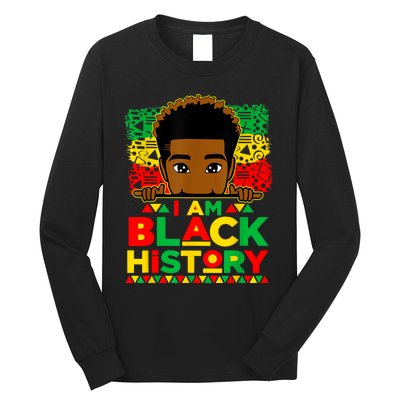 I Am Black History Month African American For Boy Long Sleeve Shirt