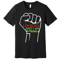 I Am Black And I Am Proud African American Premium T-Shirt