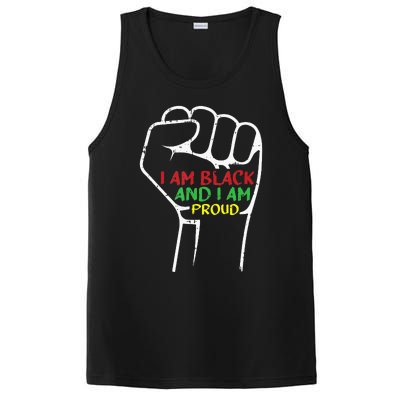 I Am Black And I Am Proud African American PosiCharge Competitor Tank