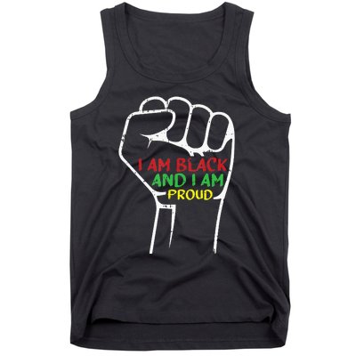 I Am Black And I Am Proud African American Tank Top