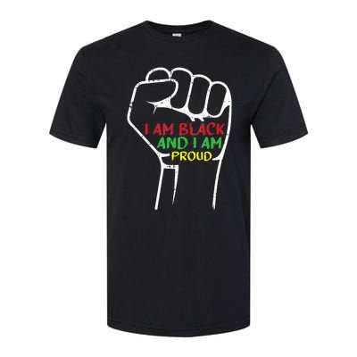 I Am Black And I Am Proud African American Softstyle CVC T-Shirt