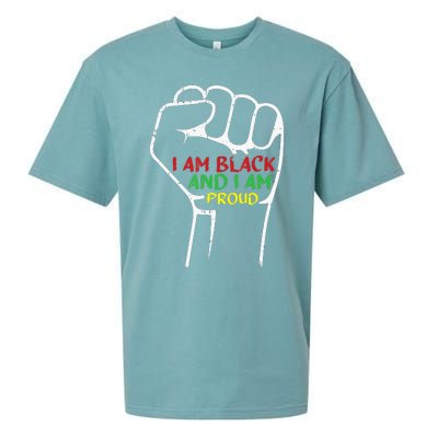 I Am Black And I Am Proud African American Sueded Cloud Jersey T-Shirt