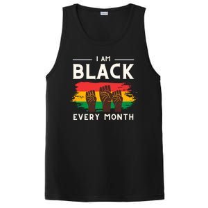 I Am Black Every Month But This Month I Am Blackity Black Black PosiCharge Competitor Tank