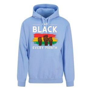 I Am Black Every Month But This Month I Am Blackity Black Black Unisex Surf Hoodie