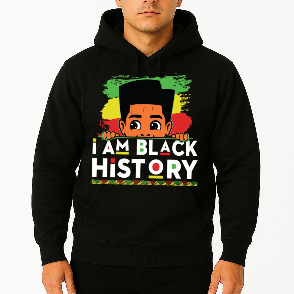 I Am Black History For Boy Black History Month Hoodie