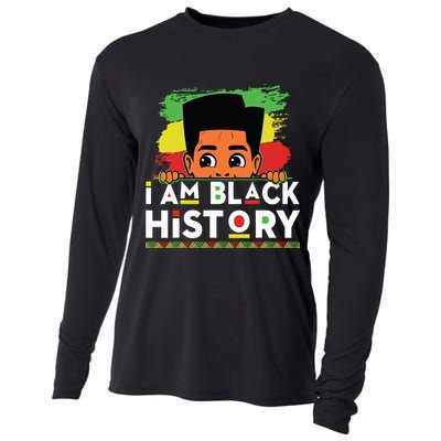 I Am Black History For Boy Black History Month Cooling Performance Long Sleeve Crew