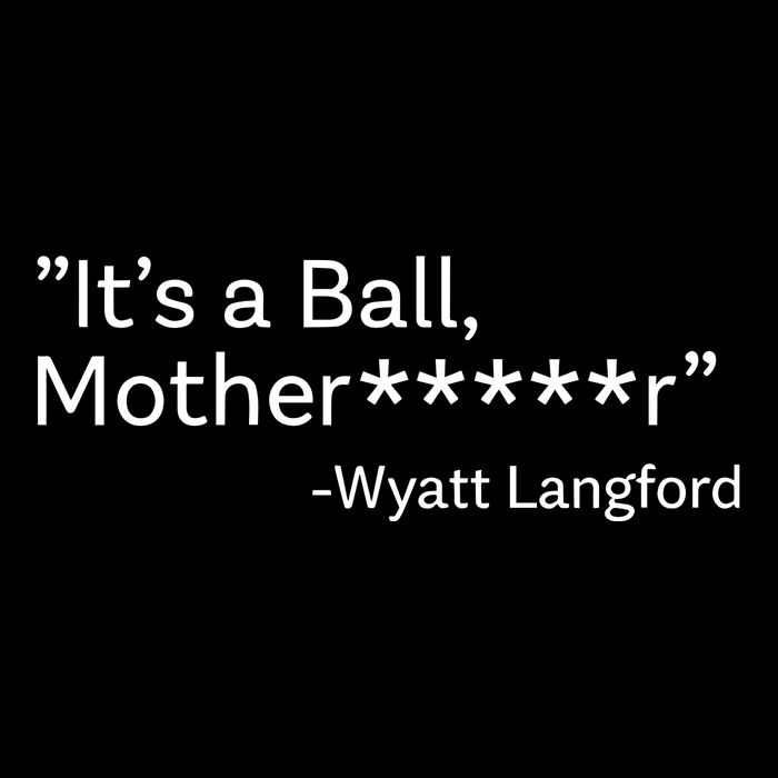 It’S A Ball Motherfucker Wyatt Langford Performance Shirt
