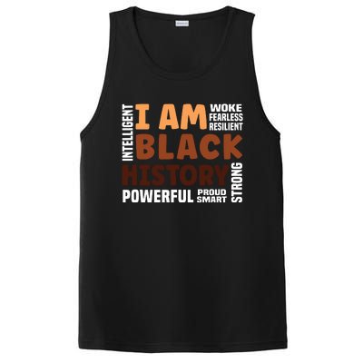 I Am Black History Strong Proud Black History Month PosiCharge Competitor Tank