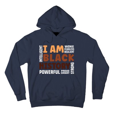 I Am Black History Strong Proud Black History Month Hoodie