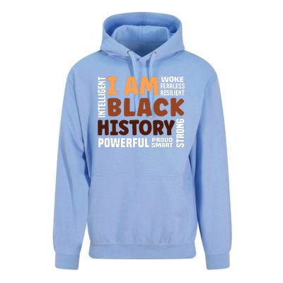 I Am Black History Strong Proud Black History Month Unisex Surf Hoodie