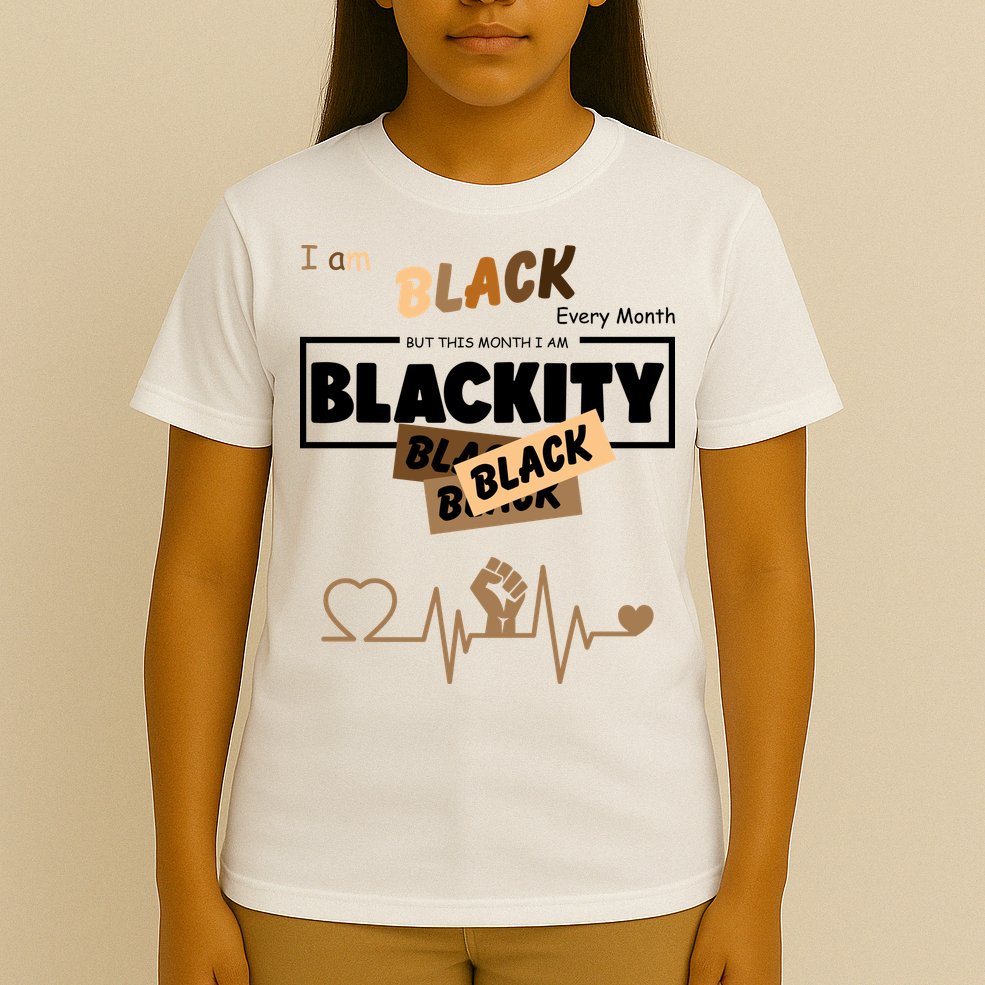 I Am Black Every Month But This Month I Am Blackity Black T-Shirt
