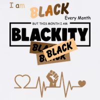 I Am Black Every Month But This Month I Am Blackity Black Flatbill Hat