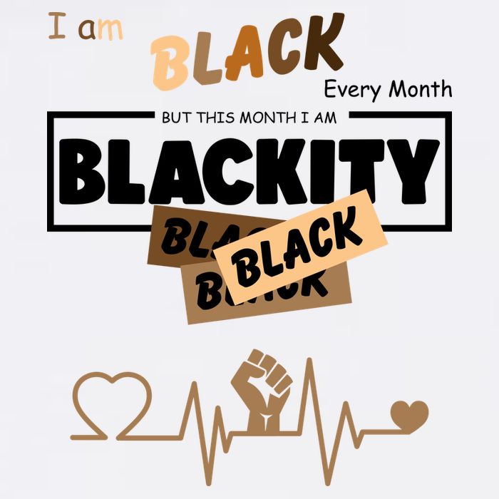 I Am Black Every Month But This Month I Am Blackity Black Golf Towel