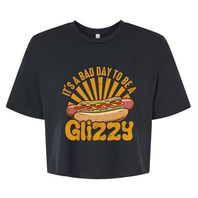 It’s A Bad Day To Be A Glizzy Hotdog Bella+Canvas Jersey Crop Tee