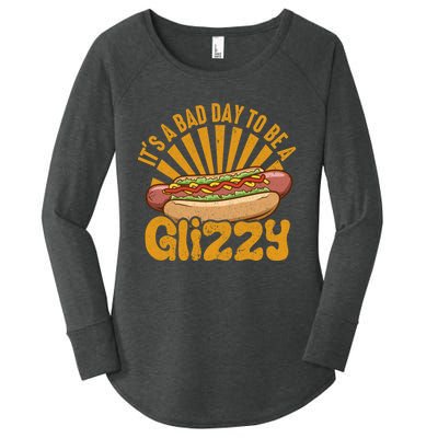 It’s A Bad Day To Be A Glizzy Hotdog Women's Perfect Tri Tunic Long Sleeve Shirt