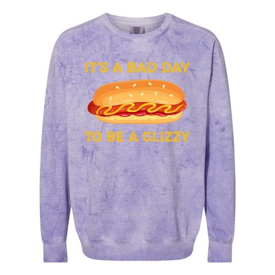 It’s A Bad Day To Be A Glizzy Hotdog Colorblast Crewneck Sweatshirt