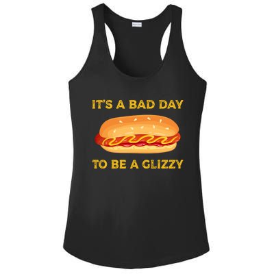 It’s A Bad Day To Be A Glizzy Hotdog Ladies PosiCharge Competitor Racerback Tank