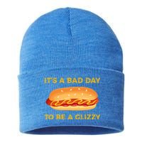 It’s A Bad Day To Be A Glizzy Hotdog Sustainable Knit Beanie