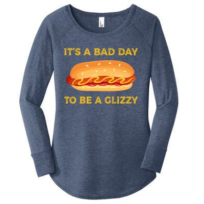 It’s A Bad Day To Be A Glizzy Hotdog Women's Perfect Tri Tunic Long Sleeve Shirt