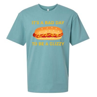 It’s A Bad Day To Be A Glizzy Hotdog Sueded Cloud Jersey T-Shirt