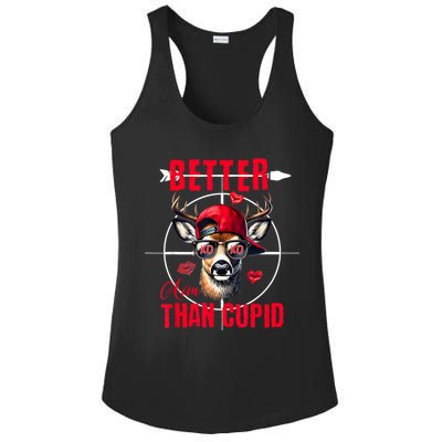 I Aim Better Than Cupid Hunting Valentine’S Day Ladies PosiCharge Competitor Racerback Tank