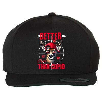 I Aim Better Than Cupid Hunting Valentine’S Day Wool Snapback Cap
