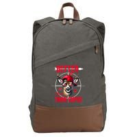 I Aim Better Than Cupid Hunting Valentine’S Day Cotton Canvas Backpack