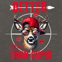 I Aim Better Than Cupid Hunting Valentine’S Day Cotton Canvas Backpack