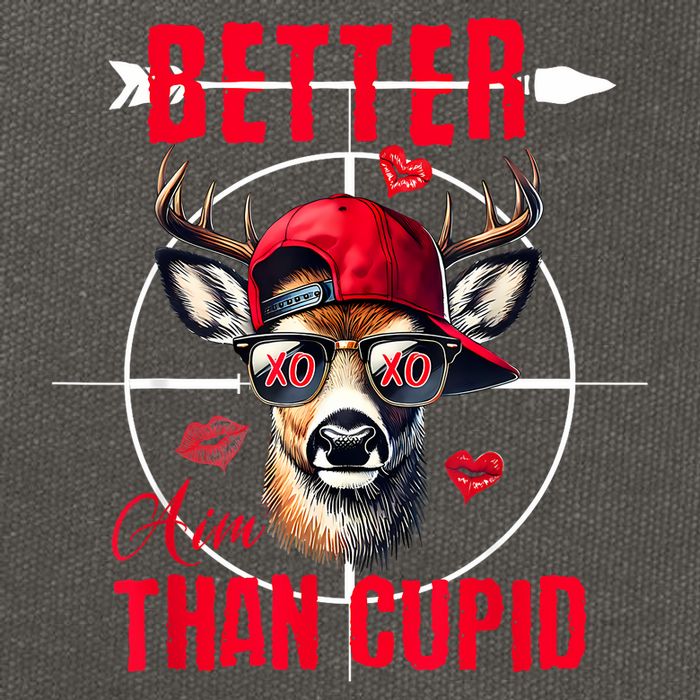 I Aim Better Than Cupid Hunting Valentine’S Day Cotton Canvas Backpack