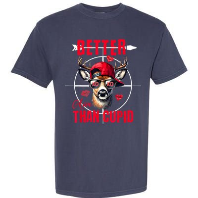 I Aim Better Than Cupid Hunting Valentine’S Day Garment-Dyed Heavyweight T-Shirt