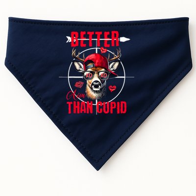 I Aim Better Than Cupid Hunting Valentine’S Day USA-Made Doggie Bandana
