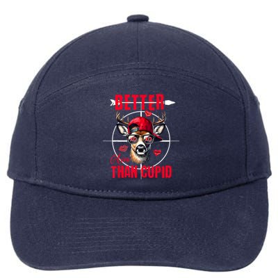 I Aim Better Than Cupid Hunting Valentine’S Day 7-Panel Snapback Hat
