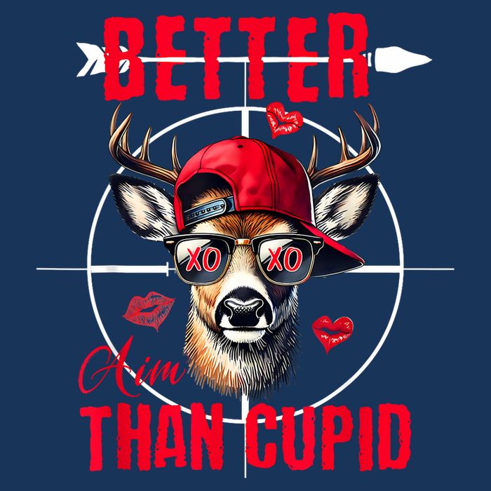 I Aim Better Than Cupid Hunting Valentine’S Day Cooling Performance Long Sleeve Crew
