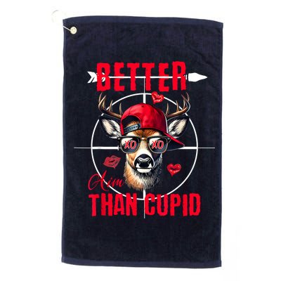 I Aim Better Than Cupid Hunting Valentine’S Day Golf Towel