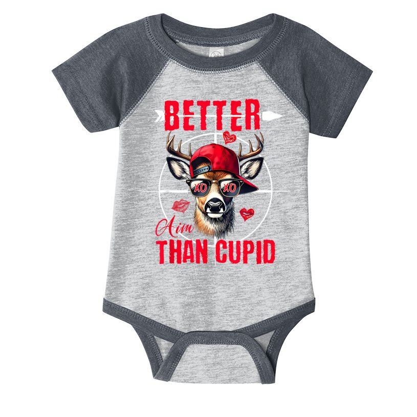 I Aim Better Than Cupid Hunting Valentine’S Day Infant Baby Jersey Bodysuit