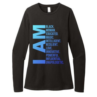 I Am Black Black History Month Educated Black Gift Womens CVC Long Sleeve Shirt