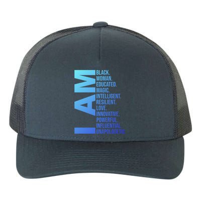 I Am Black Black History Month Educated Black Gift Yupoong Adult 5-Panel Trucker Hat