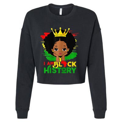 I Am Black History Black History Month Cropped Pullover Crew