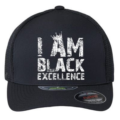 I Am Black Excellence Flexfit Unipanel Trucker Cap