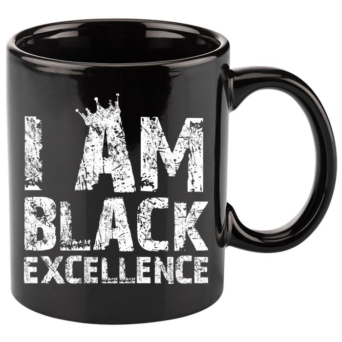 I Am Black Excellence 11oz C Handle Ceramic Mug