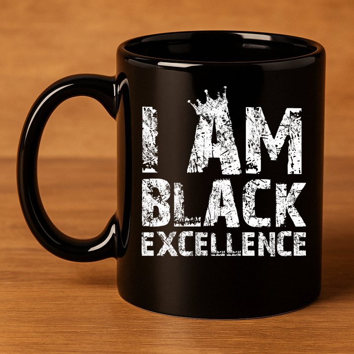 I Am Black Excellence 11oz C Handle Ceramic Mug