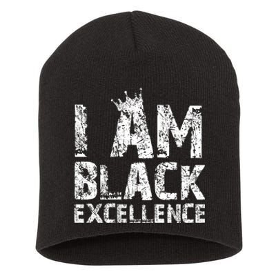 I Am Black Excellence Short Acrylic Beanie