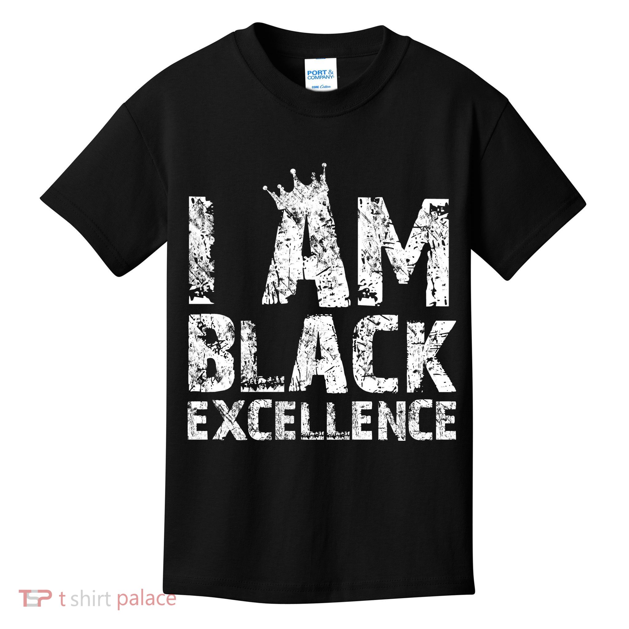 I Am Black Excellence Kids T-Shirt