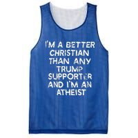 IM A Better Christian Than Any Trump Supporter And IM An Mesh Reversible Basketball Jersey Tank